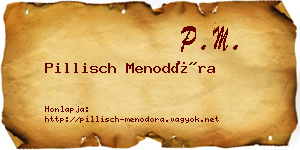 Pillisch Menodóra névjegykártya